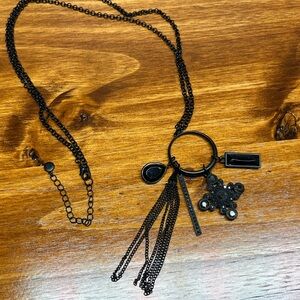Elegant Black Pendant Necklace
